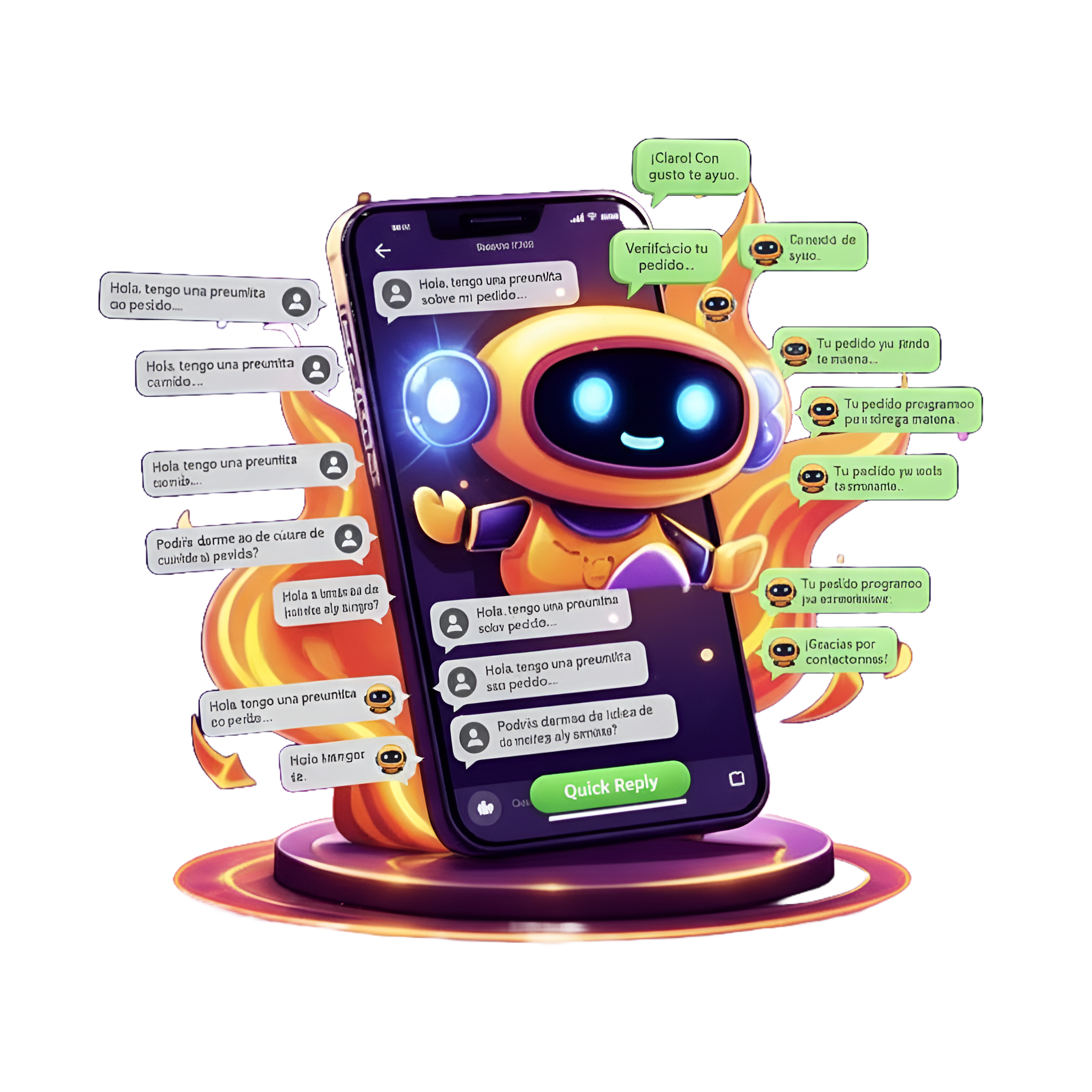 Automatización de atención al cliente por WhatsApp oficial